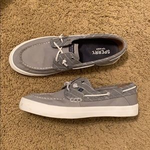 Grey Sperry’s Boat Shoes, great condition